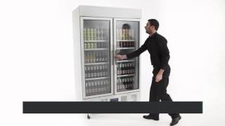 Polar Double Door Display Fridge 944 Ltr CD984   YouTube 720p