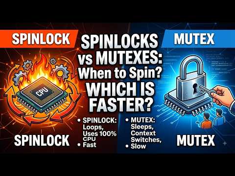 Why Spinlocks Are Destroying Your CPU Performance (Mutex vs. Spinlock Explained)