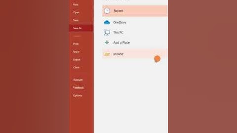 How to Save a File in Microsoft PowerPoint