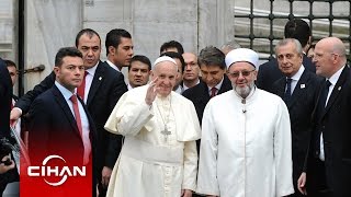 Papa'nın Sultanahmet Camii ziyareti - Pope Blue Mosque