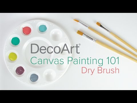 Canvas Painting 101: Dry Brushing