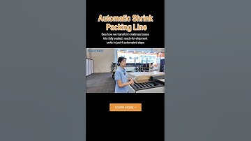 Automatic Mattress Base Shrink Packing Line, High Speed Waterproof Dustproof Packing System