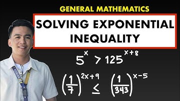 Solving Exponential Inequality | How to Solve Exponential Inequality | General Mathematics