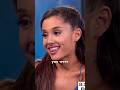 Ariana Grande tries not to laugh during apology