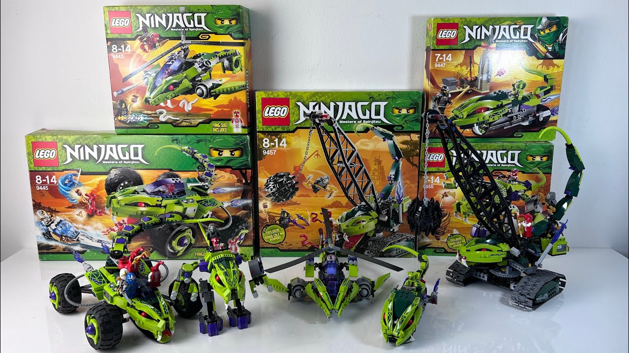 Bütün Lego Ninjago Fangpyre Kabilesi Araçları Listesi (Yılanların