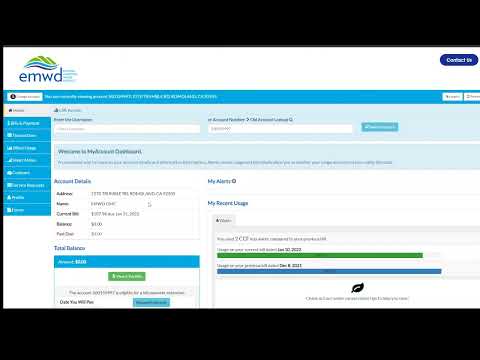 Pay Your Bill Using My Account - video from EMWD