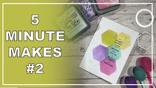5 Minute Makes #2 🎨 Super Quick & Colourful Cards!