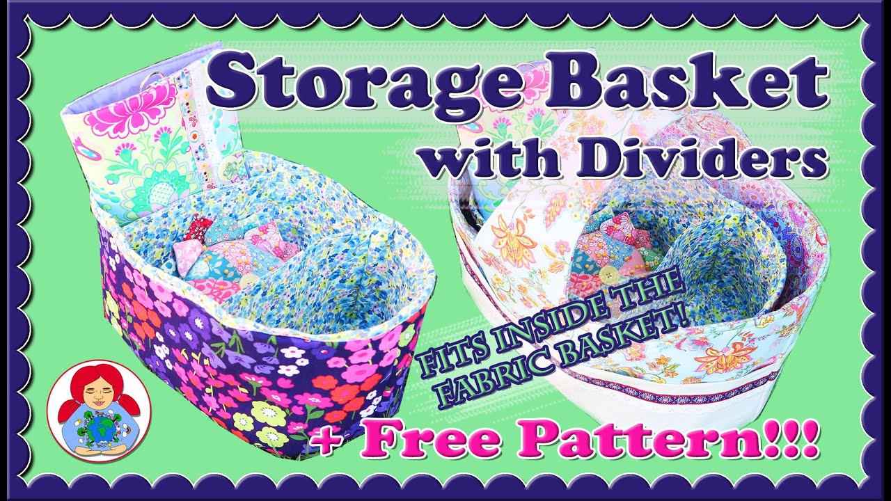 DIY  Storage Basket with Dividers + FREE PATTERN!!! • Sami Doll Tutorials  