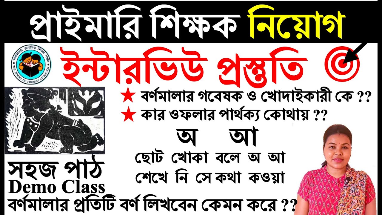 #সহজপাঠ#বর্ণধ্বনিঅক্ষরকারফলা#chotokhokabalaaasakhanisakathakayaBengalidemoclass #primaryinterviewque