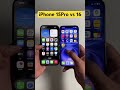iPhone 16 vs iPhone 15 Pro – Big Upgrade or Just Hype? 🔥📱 #Shorts #Ytshorts #iPhone15Provs16 #iOS