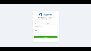 facebook clone Connect. Share. Stay close.