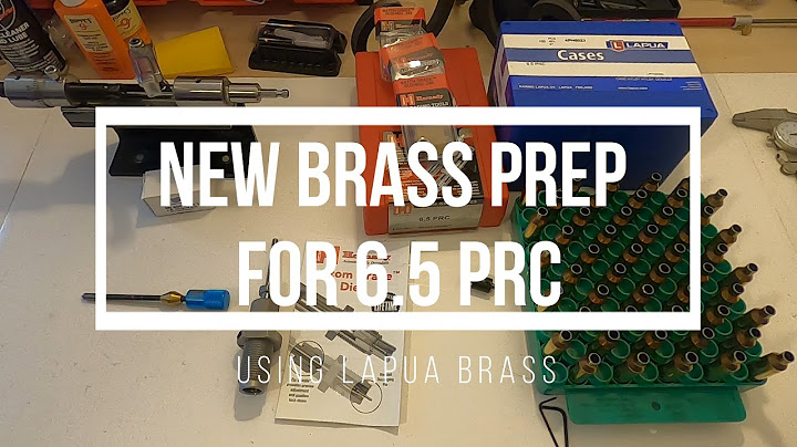 How to make 6.5 prc brass