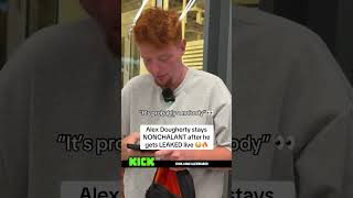 Alex Dougherty stays NONCHALANT after he gets LEAKED live 😳🔥 #fyp #doughertydozen ##alexdougherty