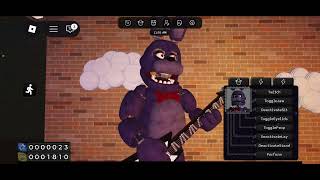 Bonnie the Bunny sings his parts of Showtime
