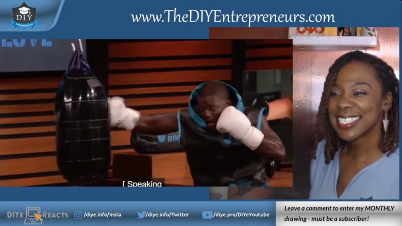 DIYe Reacts to Shark Tank™ w Kevin Hart Aqua Boxing Glove Pitch SharkTankUSA YouTube