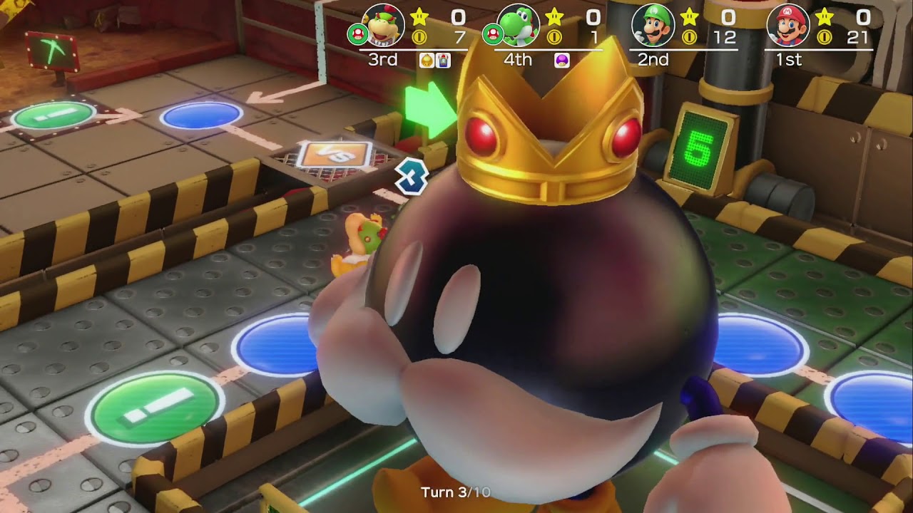 King Bob-omb's Powderkeg Mine ~ Mario Party: Normal 10 Turns ~ Super Mario Party - No Commentary 1bl