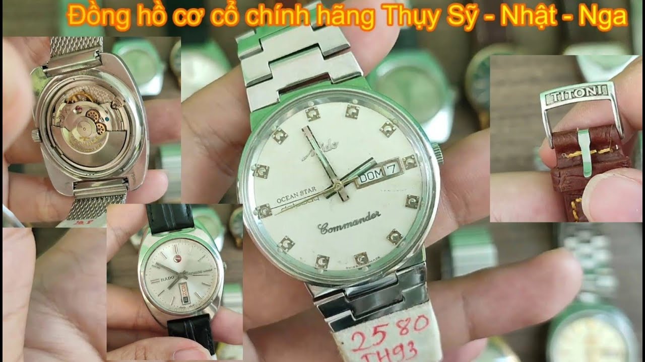 Phiên 11/9/2022 Lên sóng bst đồng hồ cổ Thụy Sỹ - Nhật... - youtube