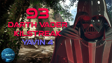 93 Darth Vader Killstreak | Yavin 4 | BF2 PS4 Gameplay