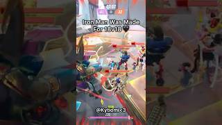 Iron Man Was Made For 18v18 🖤 #marvelrivals #gaming #ironman #clips #fyp #shorts