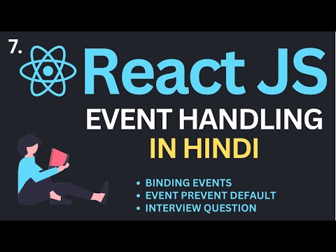Event Handling in ReactJs Tutorial in Hindi | Complete React Course in Hindi #7