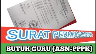 SURAT PERMOHONAN BUTUH GURU SURAT PERMOHONAN BUTUH GURU