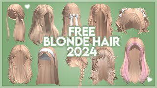 GET ALL 10+ FREE BLONDE HAIRS IN ROBLOX NOW! 🤩🥰 (2024) screenshot 4