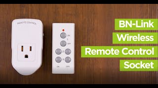 BN-LINK Wireless Remote Control Outlet with Extra Long Range, for Household  Appliances, White (2 Remotes + 5 Outlets)