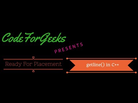 getline() in c++ | Reading User Input with getline() in C++ - YouTube