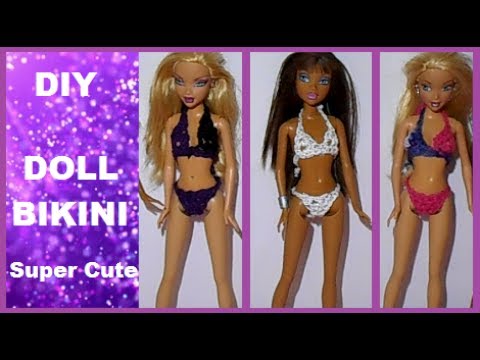 Barbie Bikini Crochet Purple tone Body suite bikini  with Hat