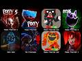 Poppy Playtime Chapter 1, 2, 3, 4, 5 Mobile FULL Game Movie,All Bosses &amp; Endings!,Poppy Playtime 4