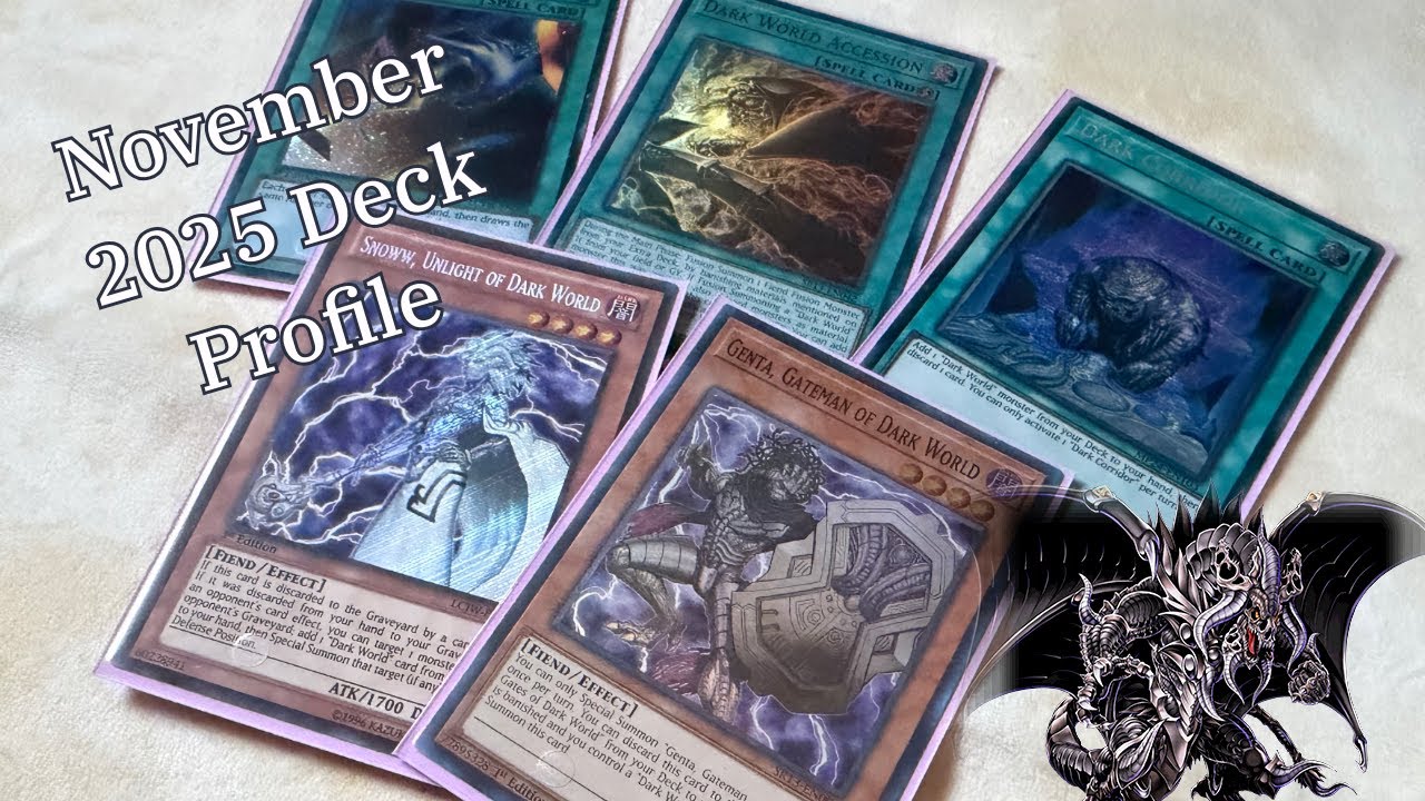 Профиль колоды для TCG «Dark World Yu-Gi-Oh!» за ноябрь 2025 г.