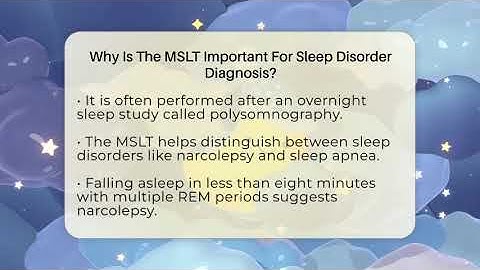 Why Is The MSLT Important For Sleep Disorder Diagnosis? - Sleep Apnea Support Network