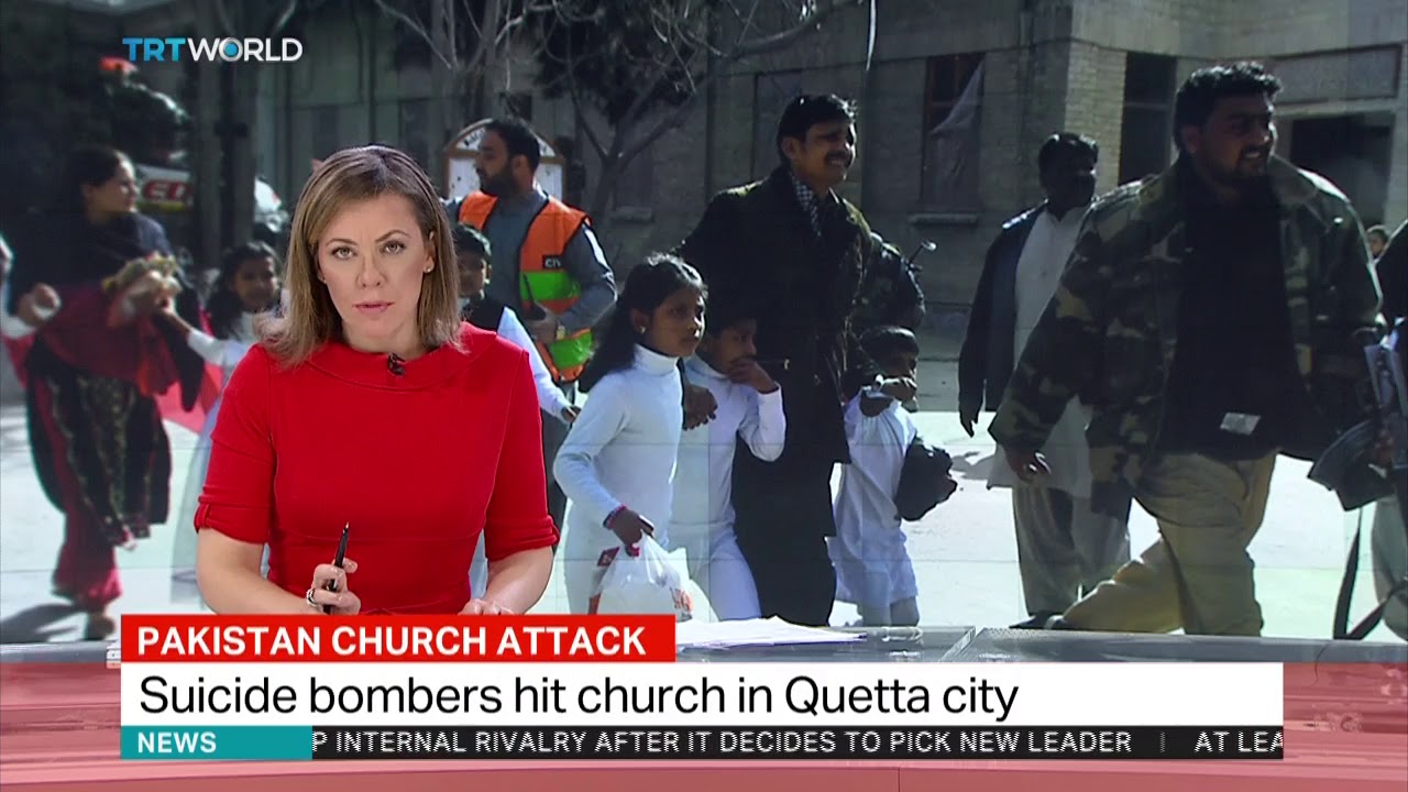 Suicide bombers attack church in Pakistan's Quetta, killing eight