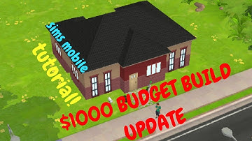 *New Design* $1000 Budget Starter Sims Mobile House Build Tutorial House- Updated!