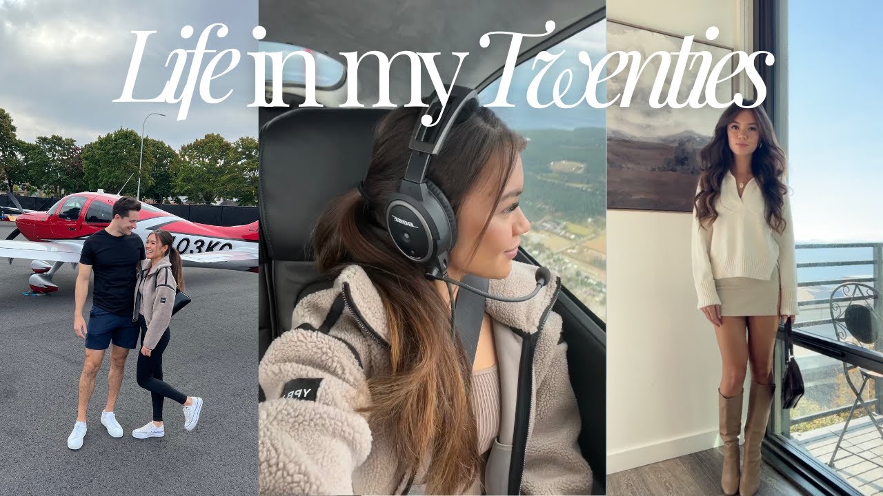 plane shopping, cooking at home, try-on cute fall pieces | viviannnv
