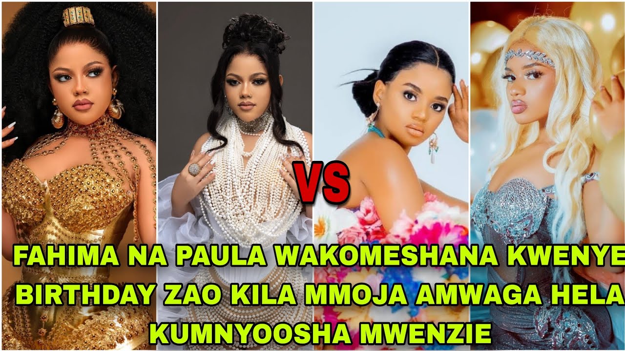 FAHVANNY NA PAULA  WAMWAGA HELA NDEFU ILI KUSHINDANA KWENYE BIRTHDAY ZAO,HEBU ONA MA YATCH WALIYOKOD