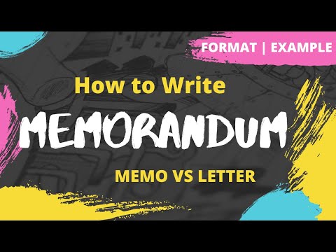 Video: Is memorandums 'n woord?