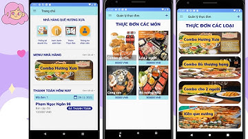 Share code android - App quản lý nhà hàng csdl Sqlite, java có báo cáo + giải thích code