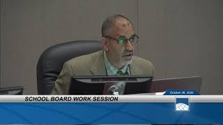 October 28 -2020 PWCS School Board Work Session