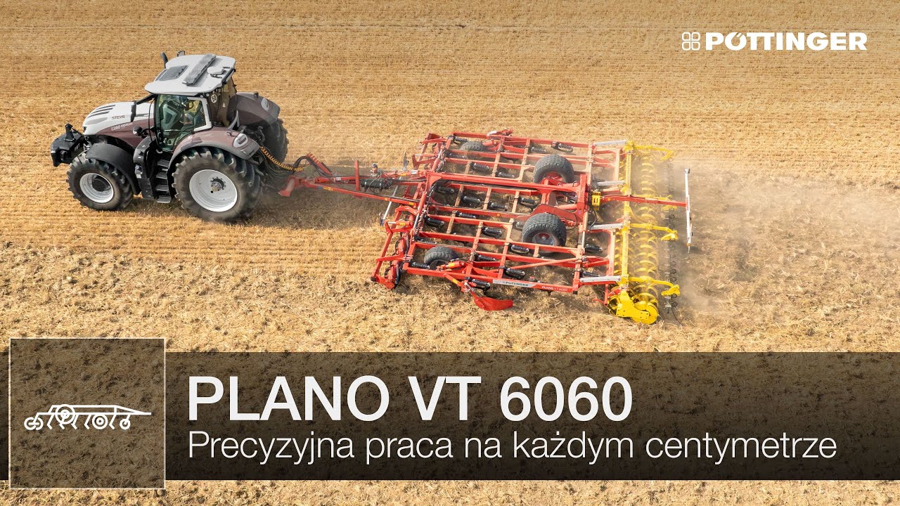 Precyzja praca kultywatorem do płytkiej uprawy PLANO VT | PÖTTINGER