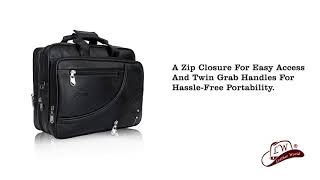 Leather World Premium Leatherette 16 inch Office Laptop Messenger Bag screenshot 5