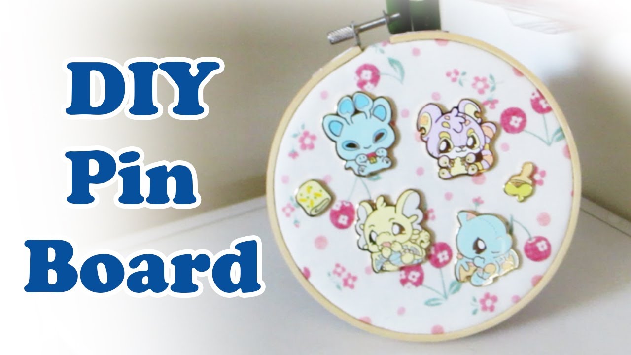 How to Make Embroidery Hoop Pin Board YouTube