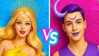 항상 싸우는 낮의 소녀와 밤의 소년! 이 상반된 두 사람이 화해할 수 있을까요?