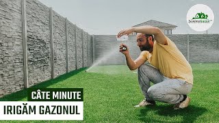 Câte minute irigăm gazonul? Testul care îți salvează gazonul! semintegazon.ro