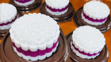 Bánh In Nhân Dừa Non - Cách làm bánh in không cần nấu nước đường