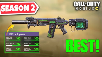 This "0 RECOIL" ICR-1 Gunsmith Attachments! its CRACKED Season 2 in COD Mobile (BEST ICR 1 LOADOUT)