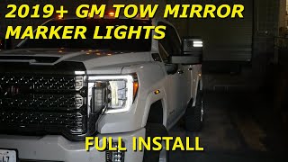 2019-2024 Gm Silverado Sierra Tow Mirror Marker Light Install - Switchback White Or Amber