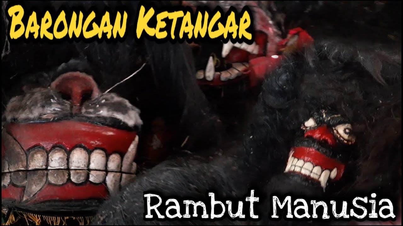 Langka. Topeng Barongan Kuno Rambut Manusia dari Ketangar-Blora