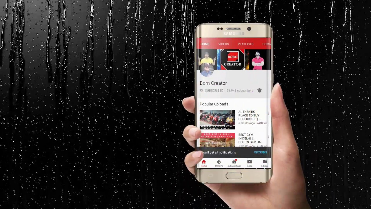 Press the bell icon intro template for youtube | Born creator