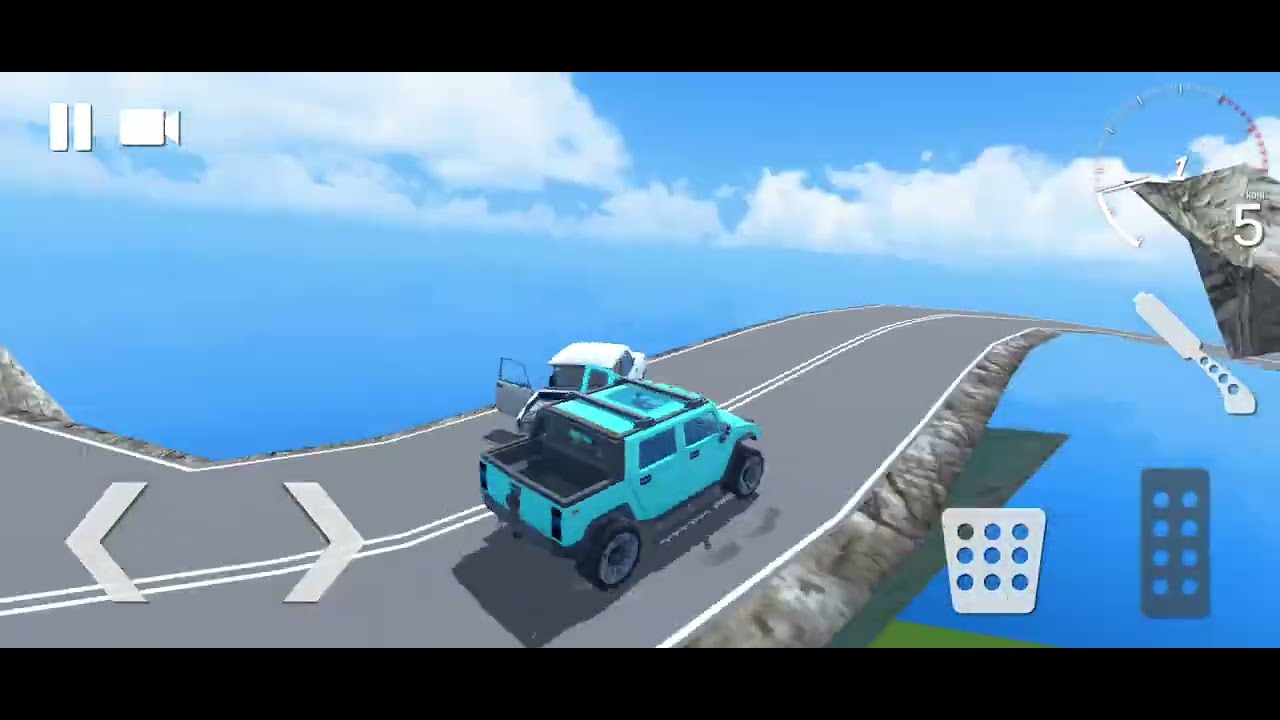 LIVE Car Crash 😱 Ek Second Me Sab Khatam car ke video #beamngdrive #crashdrive 
